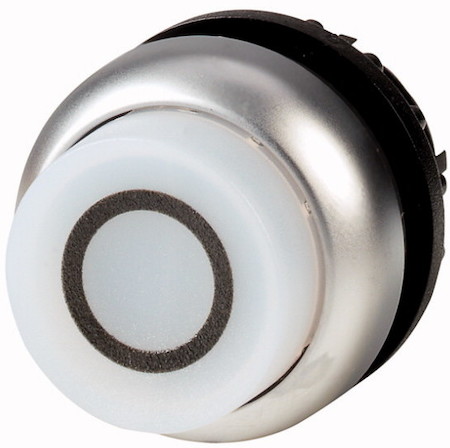 Головка кнопки с подсветкой выступающие без фикс. M22-DLH-W-X0 бел. EATON 216979
