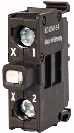 Светодиод с винтовым зажимом 85-264В (АС) 5-15А заднее креп. M22-LEDC230-B син. EATON 218060