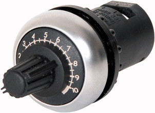 Потенциометр 100кОм IP66 черн. лицевое кольцо M22S-R100K EATON 232235