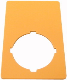 Знак аварийная остановка 50х33мм пустой M22-XZK жел. EATON 216470