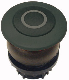 Головка кнопки M22S-DP-S-X0 грибовидная без фикс. черн.; черн. лицевое кольцо EATON 216725