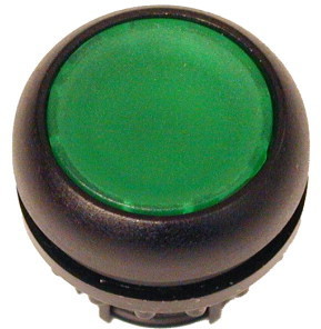 Головка кнопки с фикс. зел.; черн. лицевое кольцо M22S-DR-G EATON 216620