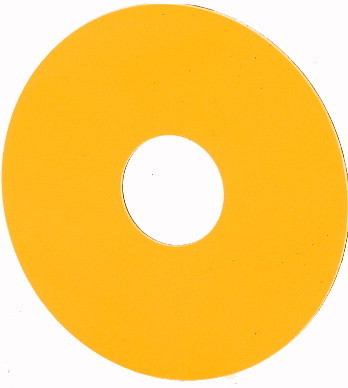 Шильдик для кнопки аварийной остановки пустой M22-XBK EATON 269580