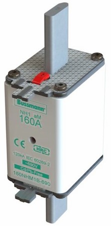 Предохранитель NH 160A 690В aM 1 двойная индикация EATON 160NHM1B-690