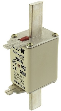 Предохранитель NH 200А 500В GL/GG 02 двойная индикация EATON 200NHG02B
