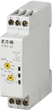 Реле времени ETR2-42 мультифункция 1 перекидной контакт 24-240В АС 24-48В DC EATON 262688