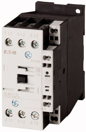 Контактор 1НЗ доп. контакт AC-3; AC-4 DILMC17-01 (230В 50Гц/240В 60Гц) EATON 277611