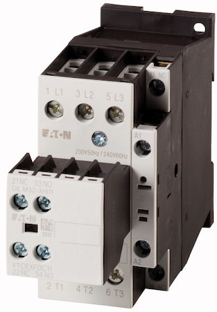 Контактор 2НО+1НЗ доп. контакт AC-3; AC-4 DILM25-21 (RDC24) EATON 277210
