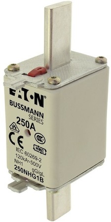 Предохранитель NH 250А 500В GL/GG 1 двойная индикация EATON 250NHG1B