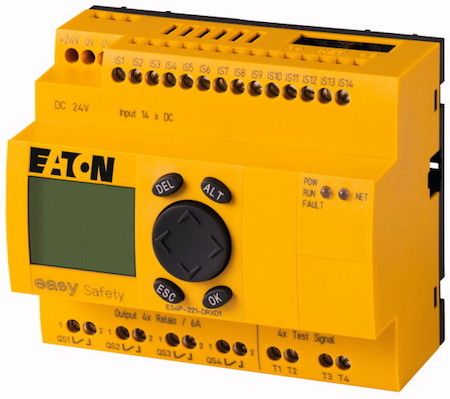 Реле безопасности EASYSafety 24В DC 14DI 4DO реле дисплей EASYNet ES4P-221-DRXD1 EATON 111019