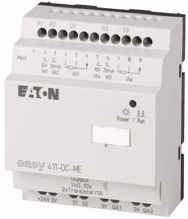 Модуль расширение 24В DC 1DI 6Al- 2х ( PT100В мА) 2DO 2AO EASYLink EASY411-DC-ME EATON 116567