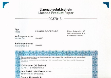 Лицензия Galileo OPEN для ПК LIC-GALILEO-OPEN-PC EATON 140385