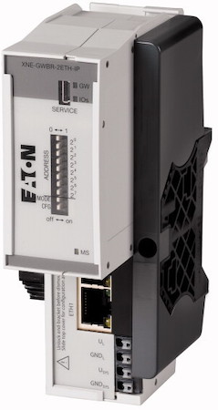 Шлюз ECO для XI/ON системы ввода/вывода Ethernet IP + модуль питания XNE-GWBR-2ETH-IP EATON 140047