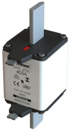 Предохранитель NH 400А 500В GL/GG 000 EATON 400NHG03BI