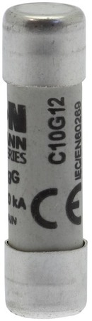 Предохранитель цилиндрический 10х38 12А GG 500В AC EATON C10G12