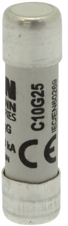 Предохранитель цилиндрический 10х38 25А GG 500В AC EATON C10G25
