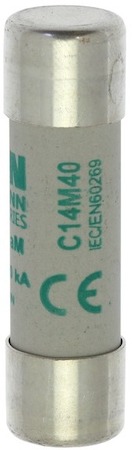 Предохранитель цилиндрический 14х51 40А AM 500В AC EATON C14M40