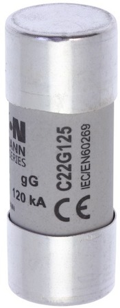 Предохранитель цилиндрический 22х58 125А GG 400В AC EATON C22G125
