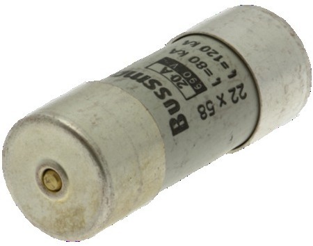 Предохранитель цилиндрический GG 22.2х58 20А боек EATON C22G20S