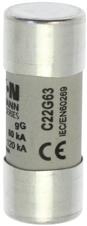 Предохранитель цилиндрический 22х58 63А GG 690В AC EATON C22G63