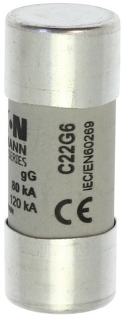 Предохранитель цилиндрический 22х58 6А GG 690В AC EATON C22G6