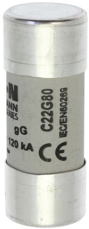 Предохранитель цилиндрический 22х58 80А GG 500В AC EATON C22G80