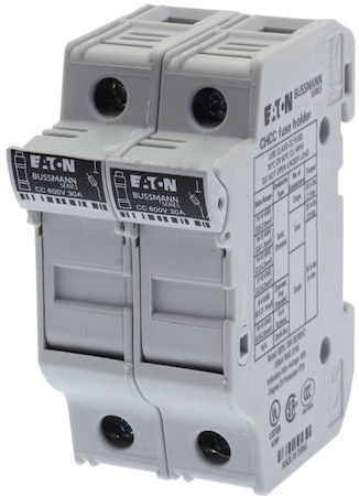 Держатель/разъединитель модульный 2Pole 30А 600В 10х38 класс CC EATON CHCC2DU