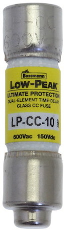 Предохранитель LOW PEAK 600В АС/150В DC TIME DELAY CC EATON LP-CC-10