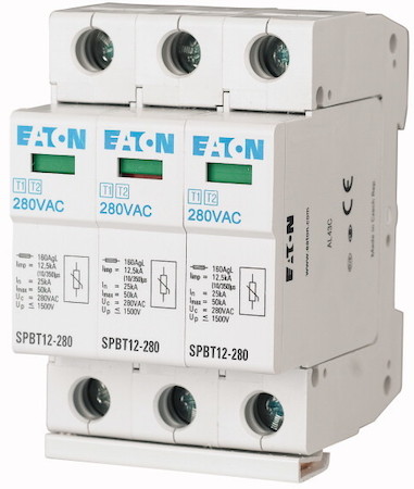 Комплект разрядников класс B+С 3 полюса SPBT12-280/3 EATON 158330