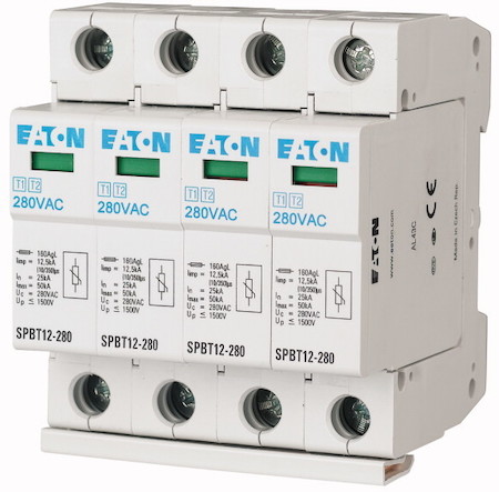 Комплект разрядников класс B+С 4п SPBT12-280/4 EATON 158331
