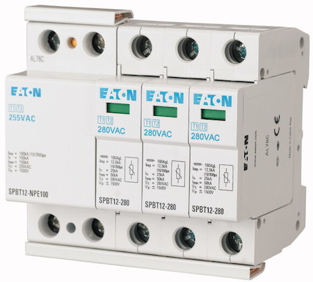 Комплект разрядников класс B+С 3+PEN полюса SPBT12-280-3+NPE EATON 158332