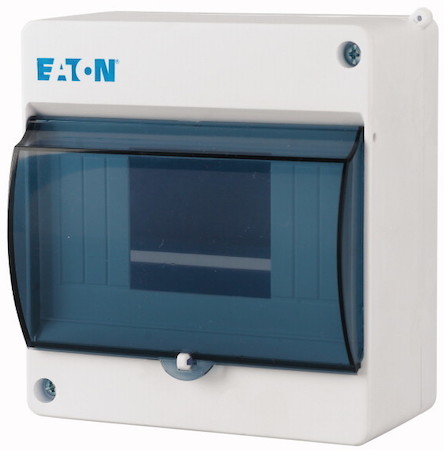 Кожух компактный пластиковый 6-мод. прозр. дверца N/PE клеммы MINI-6-ST IP30 EATON 177075