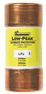 Предохранитель LOW PEAK 600В АС/300В DC TIME DELAY J EATON LPJ-5-6-10SP