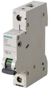 Выключатель автоматический модульный 1п C 10А 6кА Siemens 5SL61107