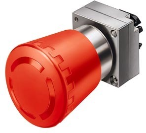 Кнопка 40мм красн. метал. Siemens 3SB35001HA20