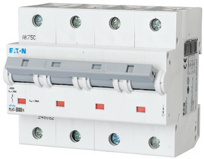 Выключатель автоматический модульный 4п C 80А 20кА PLHT-C80/4 EATON 248091