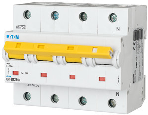 Выключатель автоматический модульный 4п (3P+N) C 125А 15кА PLHT-C125/3N EATON 248067