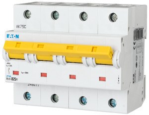 Выключатель автоматический модульный 4п C 25А 25кА PLHT-C25/4 EATON 248086