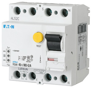 Устройство защитного отключения 4п 30мА 40А FRCDM-40/4/003-G/A цифровое EATON 168648