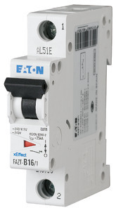 Выключатель автоматический модульный 1п C 40А 25кА FAZT-C40/1 EATON 142480