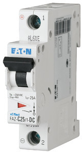 Выключатель автоматический модульный 1п C 6А 10кА FAZ-C6/1-DC EATON 279125