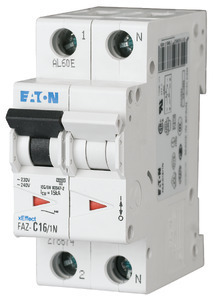Выключатель автоматический модульный 2п (1P+N) C 3А 15кА FAZ-C3/1N EATON 278664