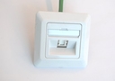 Лицевая панель угловая для для розеточного модуля RJ-45 Volition®,1-порт, 45х45, белая