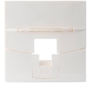 Лицевая панель для розеточного модуля RJ-45 Volition®n, 1-порт, 45х45,белая Deluxe