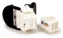 Розеточный модуль RJ45 кат.5е, неэкранированный, монтаж без инструментаTIA 568A/B, белый UTP (упаковка 8шт)