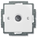 ABB BJB Basic 55 Бел Розетка TV оконечная