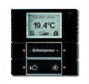 6124/01-885-500 Терморегулятор KNX с дисплеем, чёрный бархат