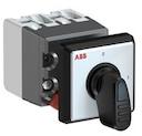 OC10 Cam switch, Ith=10A, ON-OFF, 2-contacts, Snap-on door mounting, Black Basic handle