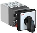 OC10 Cam switch, Ith=10A, ON-OFF, 4-contacts, Snap-on door mounting, Black Basic handle