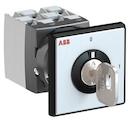 OC25 Cam switch, Ith=25A, ON-OFF, 3-contacts, Snap-on door mounting, Black Key operated